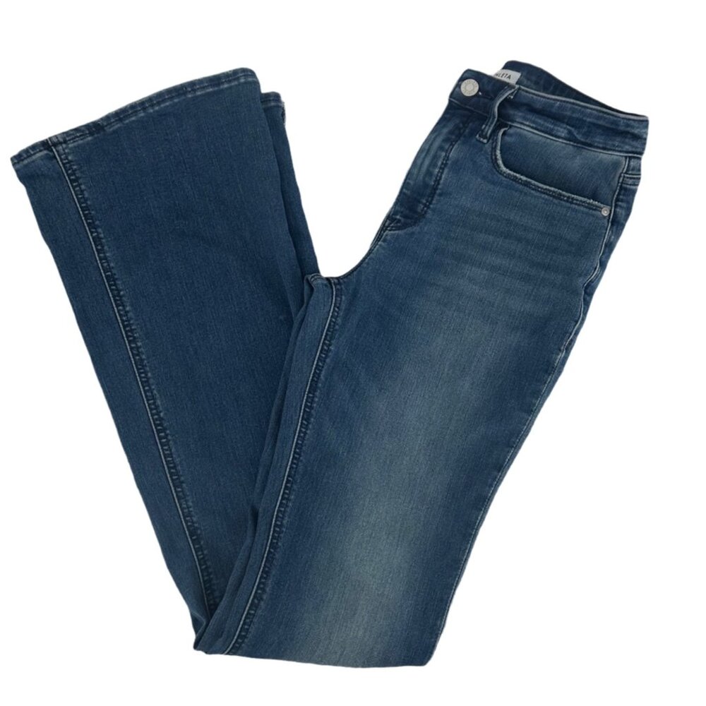 Athleta Dark Wash Bootcut Jeans Slight Flare Size 6 - Picture 7 of 7